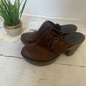BORN | Slip On Wedge Heel in Brown